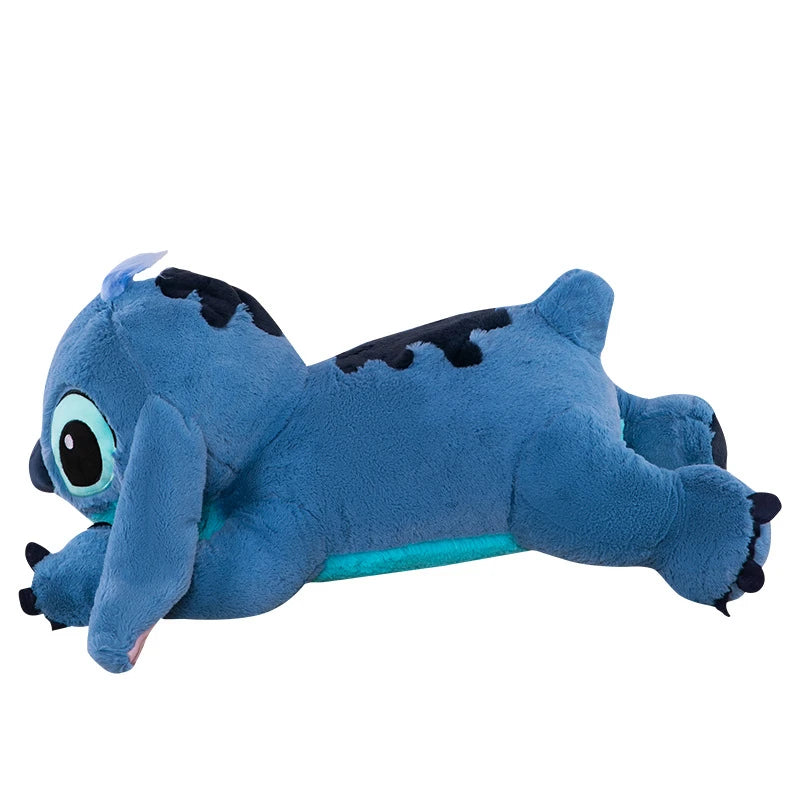 Giant 100cm Disney Stitch Plush Stuffed Doll Blue Kawaii Cartoon Animal Sofa Sleeping Soft Pillow Toys Kids Girls Birthday Gift