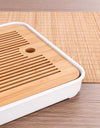 Bamboo Tea Tray Home Living Room Kungfu Tea Set Small Tea Tray Draining Dry Soaking Table Storage Wet And Dry Use