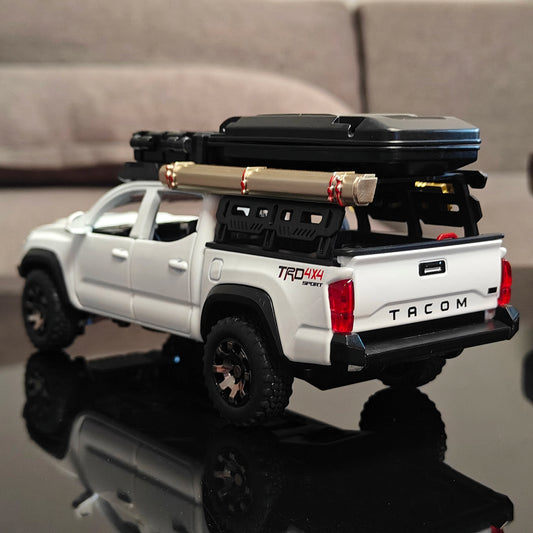 1:32 Toyota Tacoma TRO Off Road Pickup Truck Alloy Diecast Model Outdoor Collection Ornaments High Simulation Collection Present