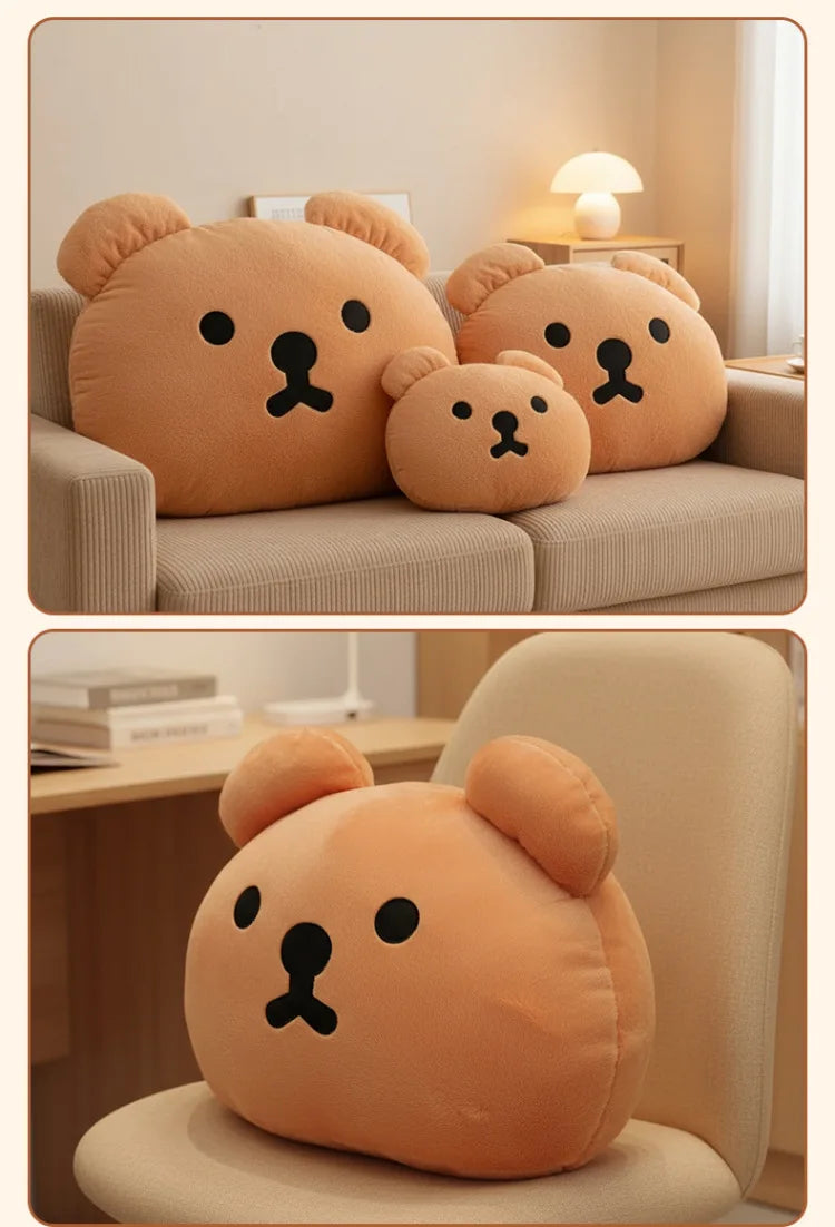 Cute Cartoon Bear Plush Stuffed Doll Cushion Toy