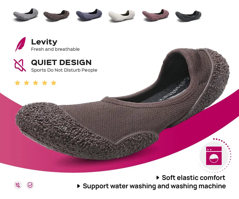 Indoor sports shoes, fitness jumping shoes, yoga Pilates, lightweight and breathable thin soled shoes