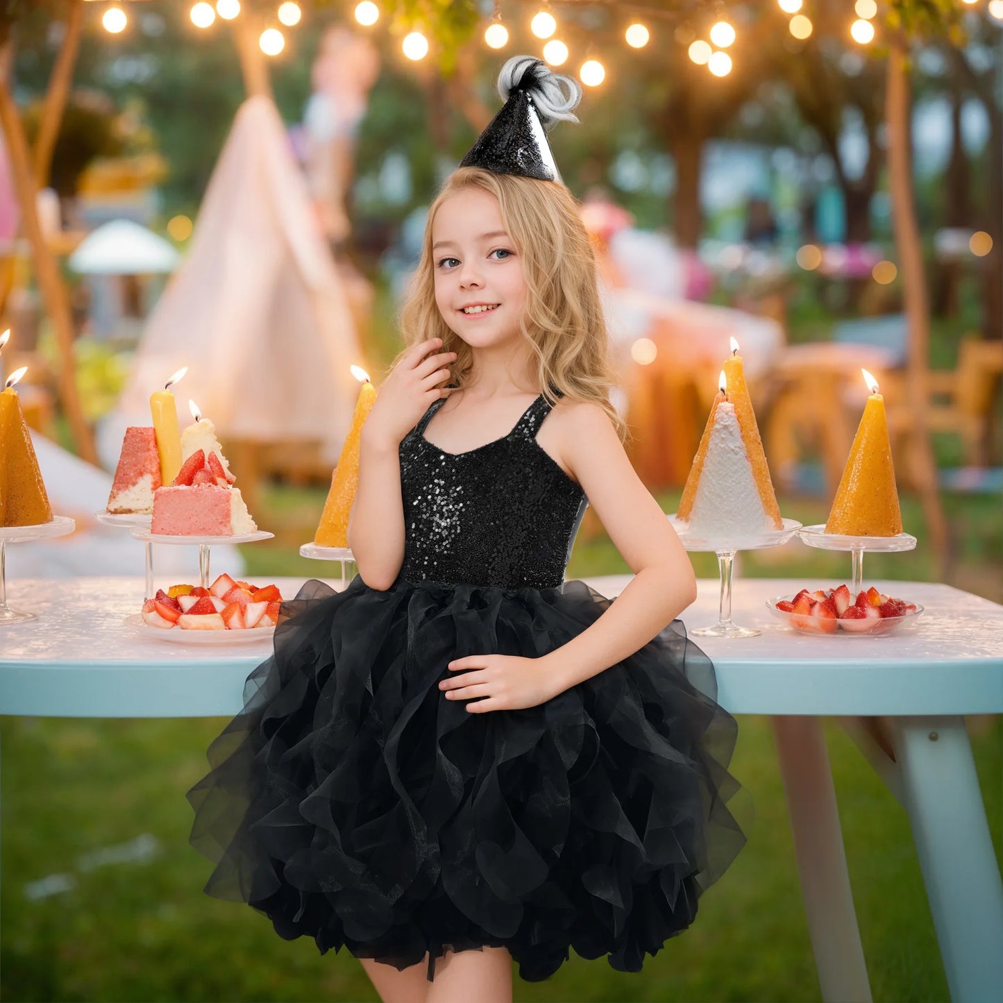 Sequin Pageant Dress with Spiral Hem Birthday Party Gown