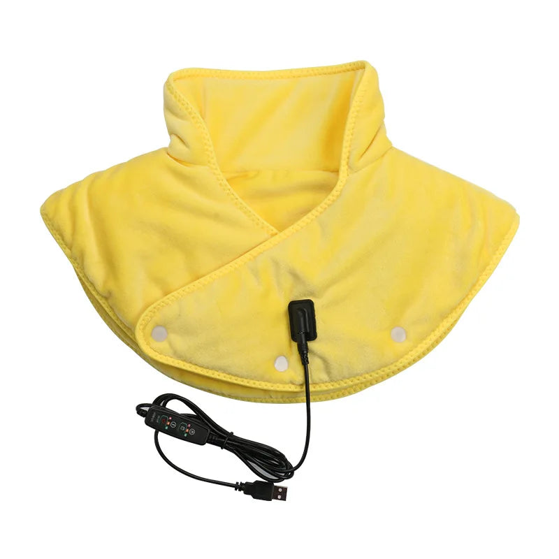 Electric Heating shoulder Neck Pad Massager USB Cervical Brace Wrap Thermal Compress Relieve Pain Fatigue Warm Back Brace Tool