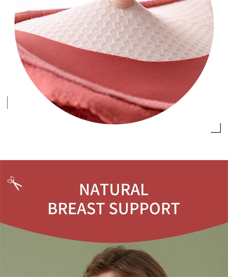 Women’s Push-Up Wire-Free Bra – Comfortable Adjustable Straps Bralette