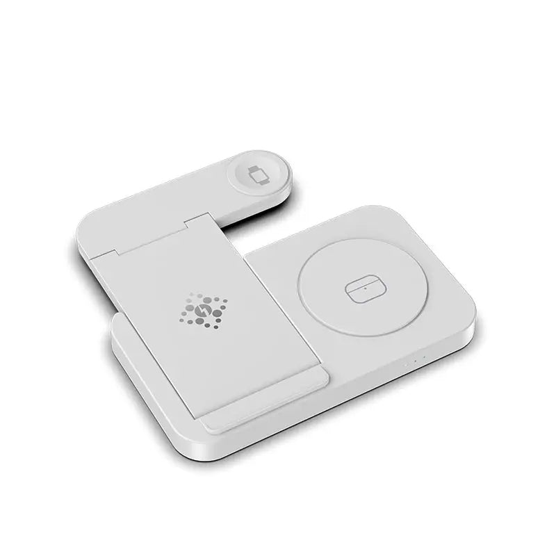 4 in 1 Foldable Wireless Charging Station For iPhone 16 15 14 13 12 Apple Watch 7/6 For Samsung Galaxy Watch Chargers 4/3