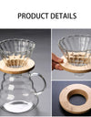 300/500/700ml Glass Coffee Pot With Filter Drip Brewing Hot Brewer Cloud Shaped Kettle Coffee Brewer Utensils Clear Teapot