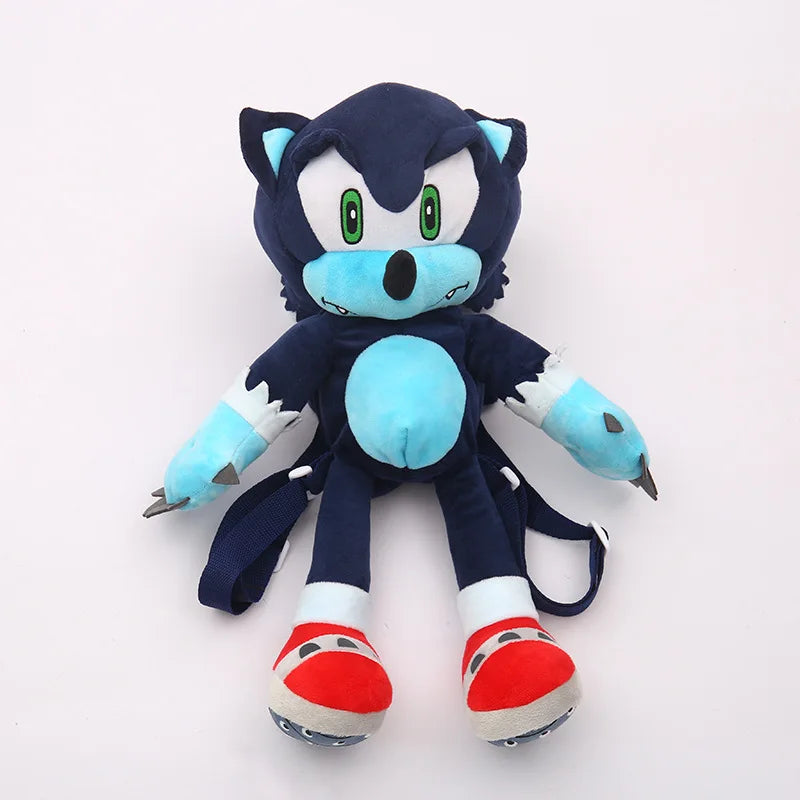 Anime Hedgehog Plush Backpack Soft Cartoon Shoulder Bag