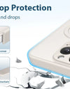 Magnetic Stand Case for iPhone 15 Pro Max Case 360° Adjustable Kickstand Metal Ring Matte Cover Shockproof Magsafe Phone Case