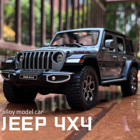 1:22 Jeeps Wrangler Rubicon Alloy Car Model Diecasts Metal Off-road Vehicles Car Model Simulation Collection s Toys Gift