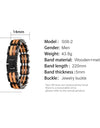 Fashion Bracelet for Metal Stainless Steel Wood Strap Jewelry Bracelets