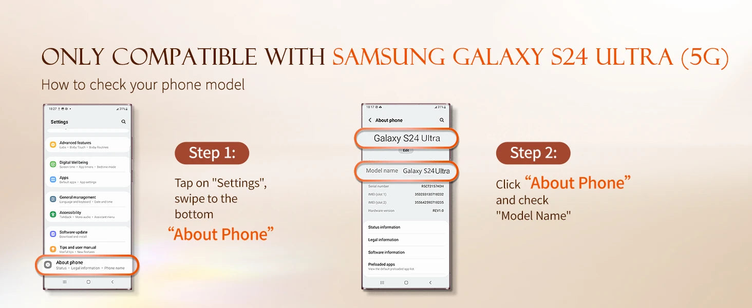 Marble Pattern Design for Samsung Galaxy S24 Ultra Case Built-in Screen Protector Shockproof Slim Fashion Women's Phone Case