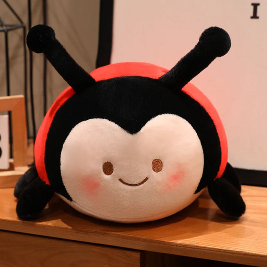 Cute Ladybug Plush Stuffed Animal Soft Insect Pillow
