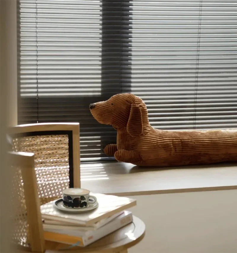 Long Sausage Dog Body Pillow Dachshund Stuffed Doll Large Dog Decorative Body Pillow Sleeping Back Cushion Livingroom Decoration