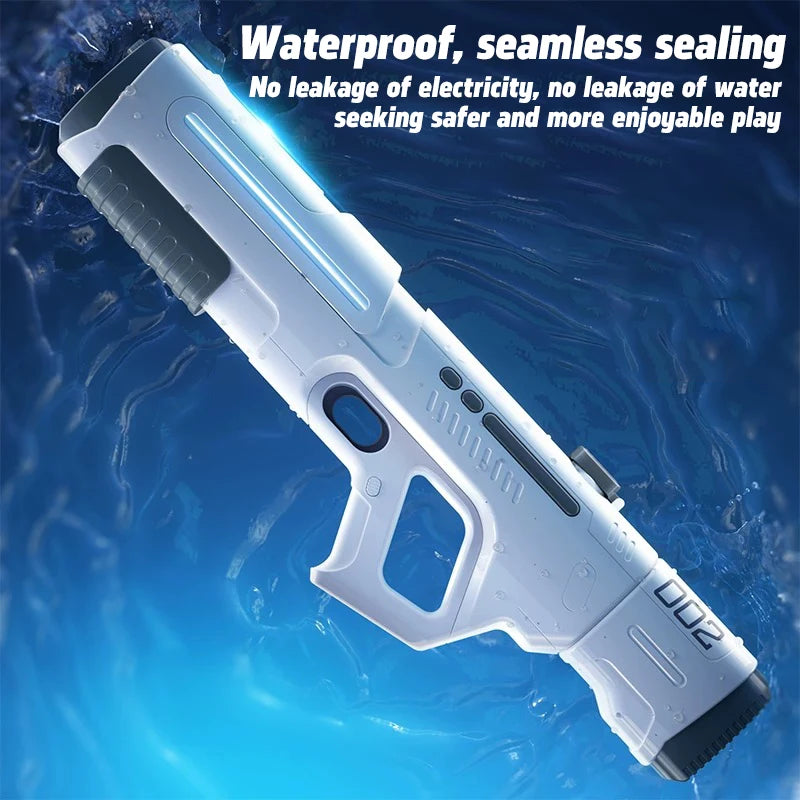 Fully Automatic Pulse Electric Water Gun with Fire Spray Effect Large Capacity Water Blaster