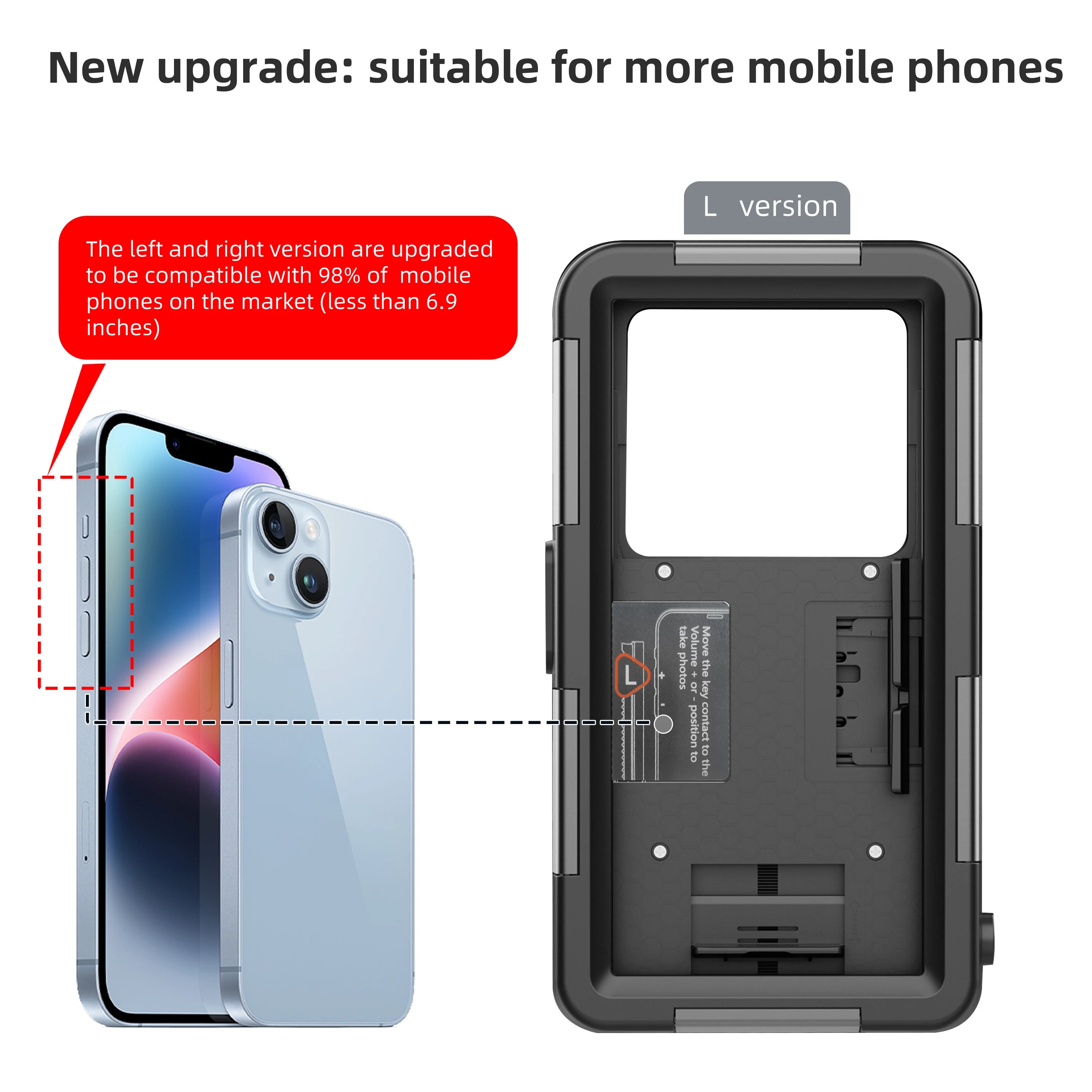 for iPhone series IP68 standard 15M/50ft diving/swimming photography professional diving waterproof phone case