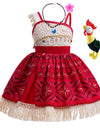 Disney Moana 2 Girls Cosplay Costume Kids One Shoulder Sleeveless Dress 2025 Christmas Party Vaiana Princess Cosplay Costume