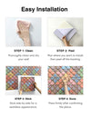 3D Wall Sticker Self-adhesive Boho Wall Panel Peel and Stick Tile Backsplash for Kitchen Bathroom Living Room Waterproof
