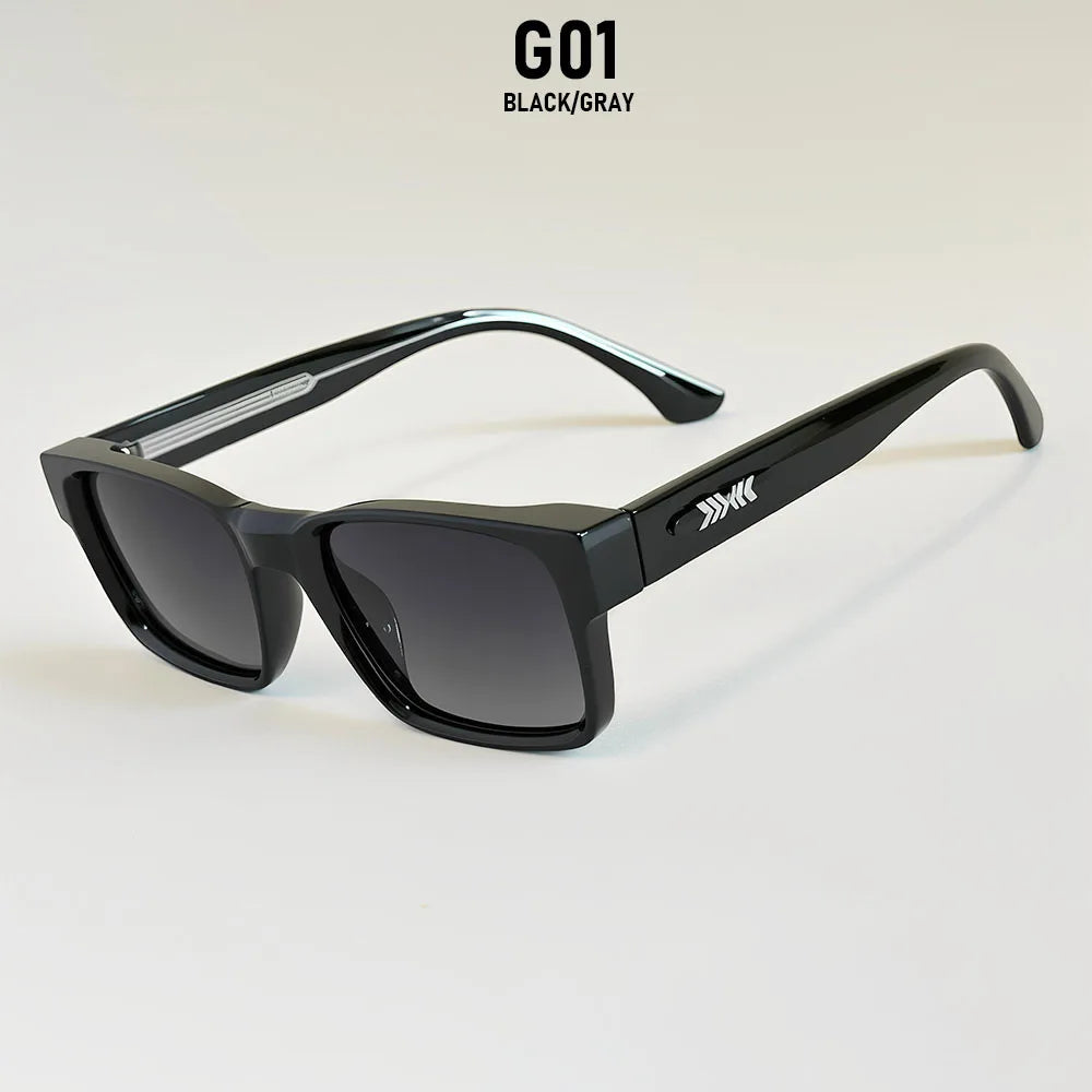 Vintage Square Sunglasses With Polarised Lenses