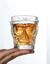Sun Wukong Monkey Wine Glass 3d Whiskey Cup Short Drinking Liquor Glass Transparent Soju Brandy TeaCup Glassware For Wine Coffee