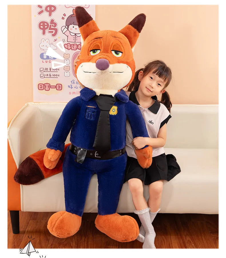 Kawaii Judy Hopps Plush Toy Nick Wilde Stuffed Doll From Zootopia Cute Rabbit Fox Doll Kids Birthday Xmas Gift for Children