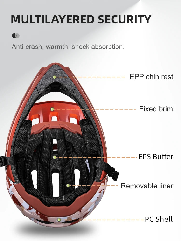 Full Face MTB Cycling Helmet For Downhill And Off Road Riding