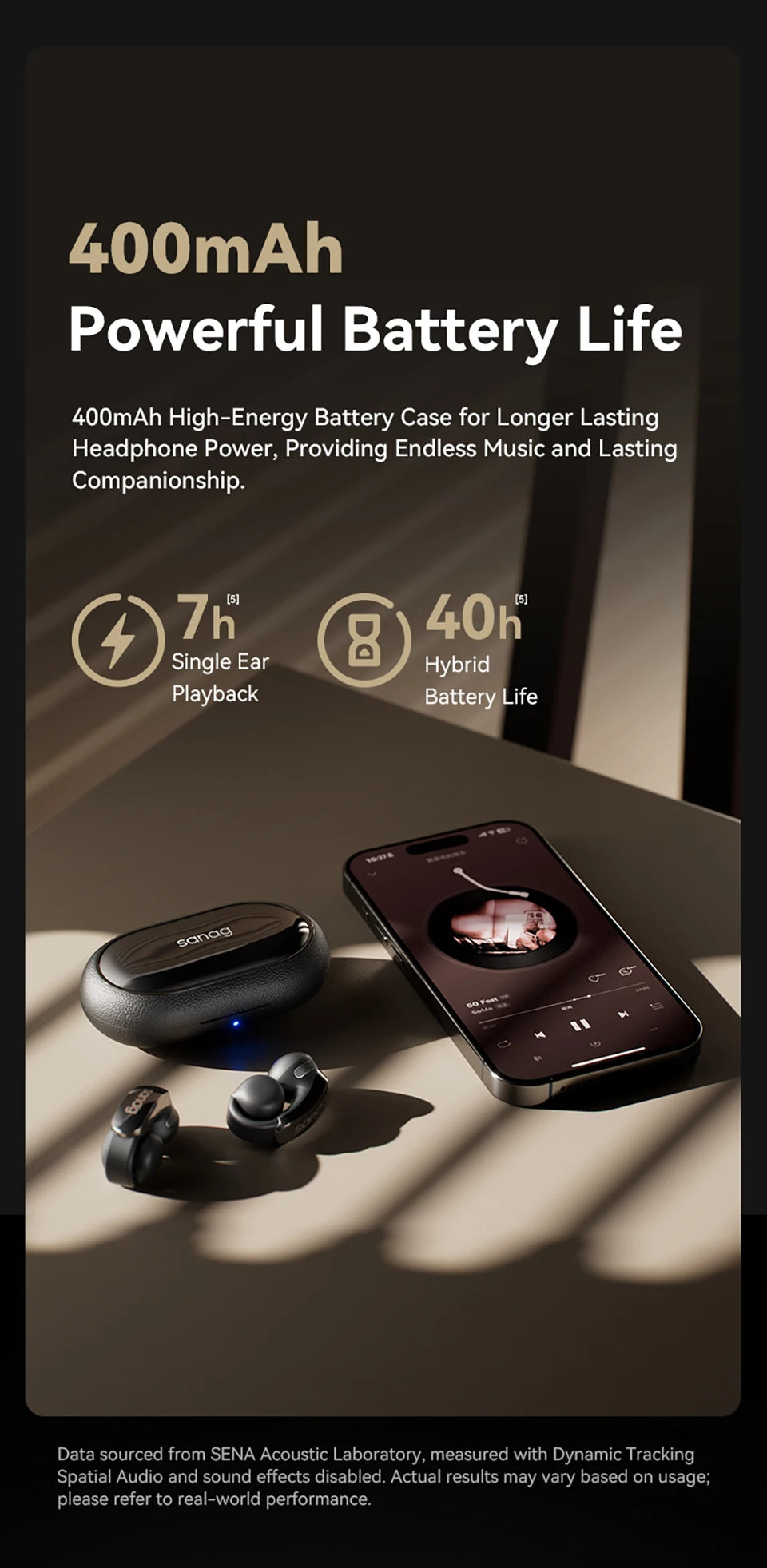 S9S AI Free Clip OWS Headphones Bluetooth 5.4 Earphones AI Assistant Wireless Headset IPX4 Stretchable Ear Bridge