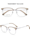Ultra-light Comfortable Big Eyewear TR90 Pure Titanium Retro Square Optical Prescription Glasses Frame