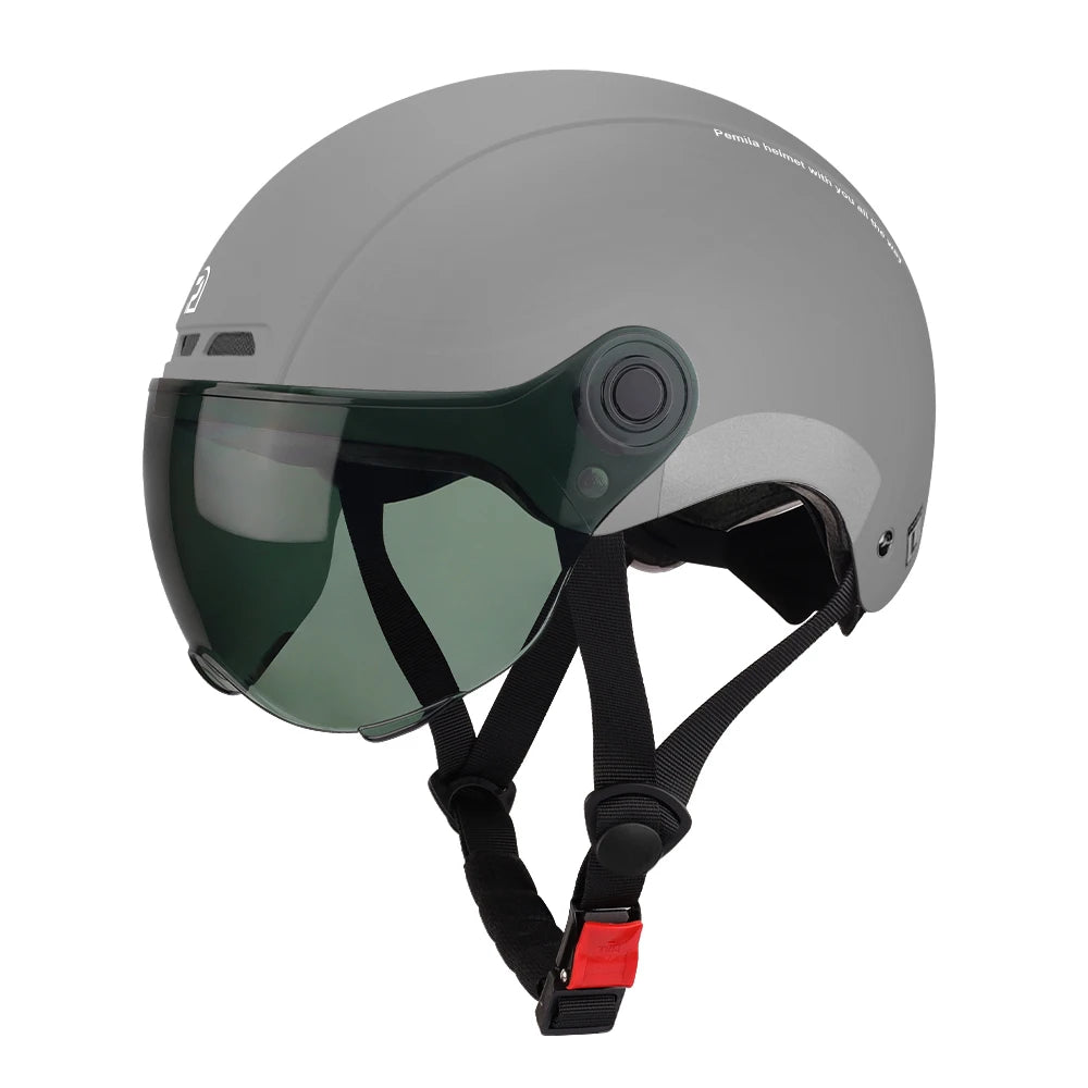 Adult Cycling Helmet With Goggles Ear Protection And Removable Lining