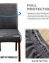 1PC Stretch Dining Chair Covers Leaves Jacquard Seat Covers Universal Size Dust Covers for Hotel Banquet Wedding Chairs Decor