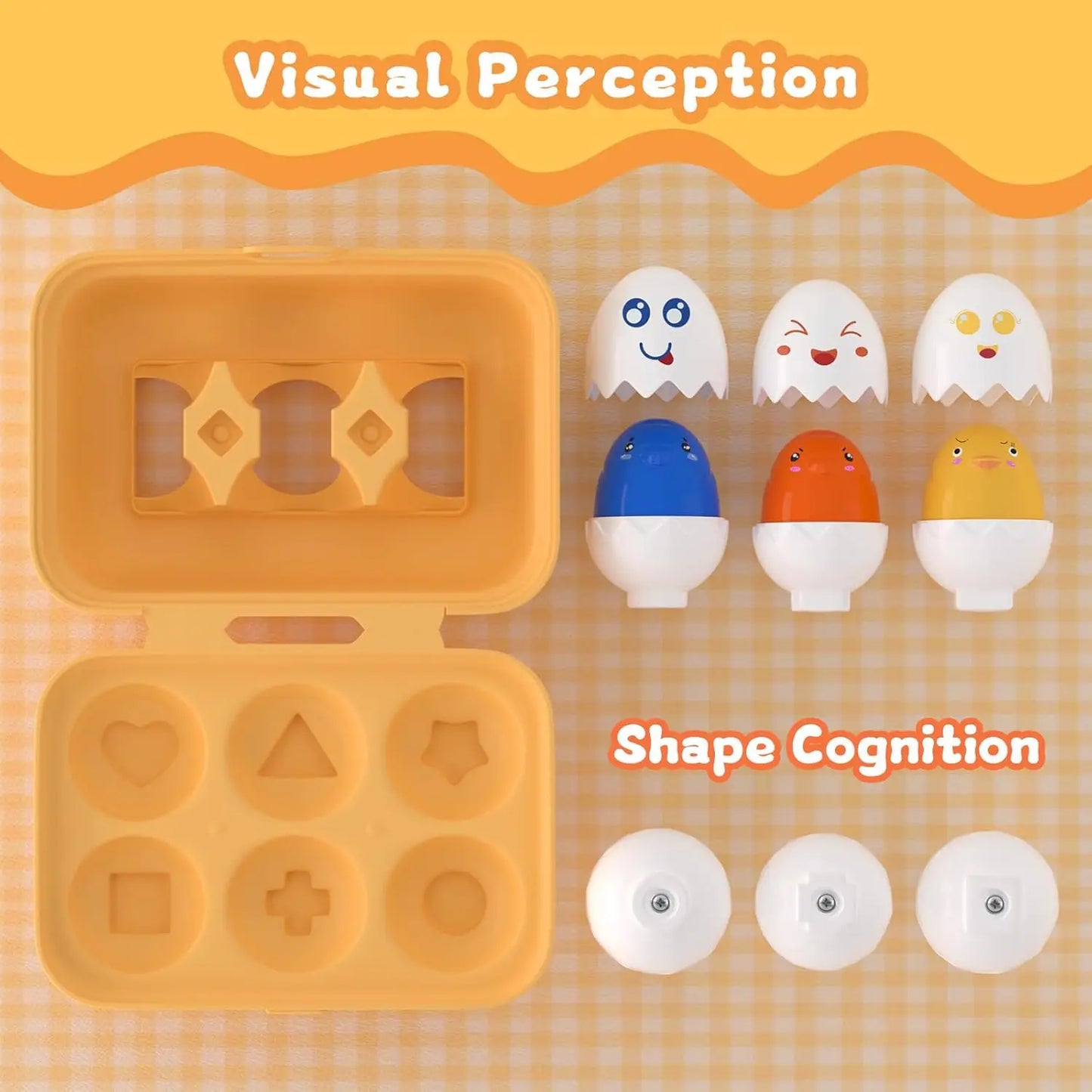 Eggs Toy 3D Puzzle Montessori Learning Education Math Toys Shape Match Smart Game For  Educational Easter Gifts