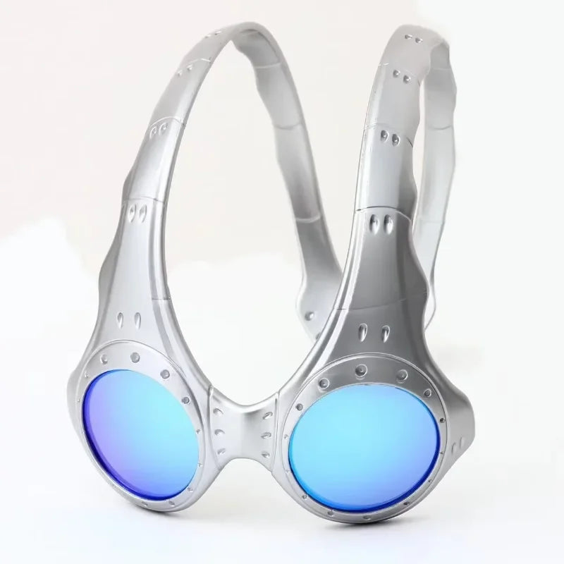 Cycling Glasses Fashion Cycling Personality Glasses Retro Uv Protection Silver Frame Glasses Outdoor Cycling Equipment