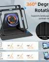 360° Rotation iPad Case for 2024 Air 11 13 M2 Pro 11 13 M4 Air 4 5 10.9 iPad 7/8/9th 10.2 10th Gen Pro 11 Pro 12.9 Mini 6 Cover