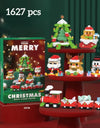 Knew Built Christmas Micro Mini Building Blocks Toys - Santa Claus, Christmas Tree, Reindeer, Snowman Elements - Perfect Gifts