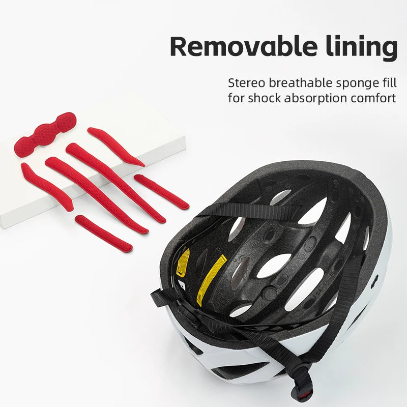 Cycling Helmet With Goggles Visor Brim Adults Riding Bike Helmet Breathable Ultralight MTB Road Bicycle Helmet