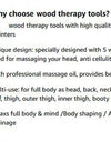 1 PC Wood Massage Stick Wooden Therapy Massage Tools, Home Gua Sha Lymphatic Drainage Tool,Relief Muscle Soreness Anti Cellulite