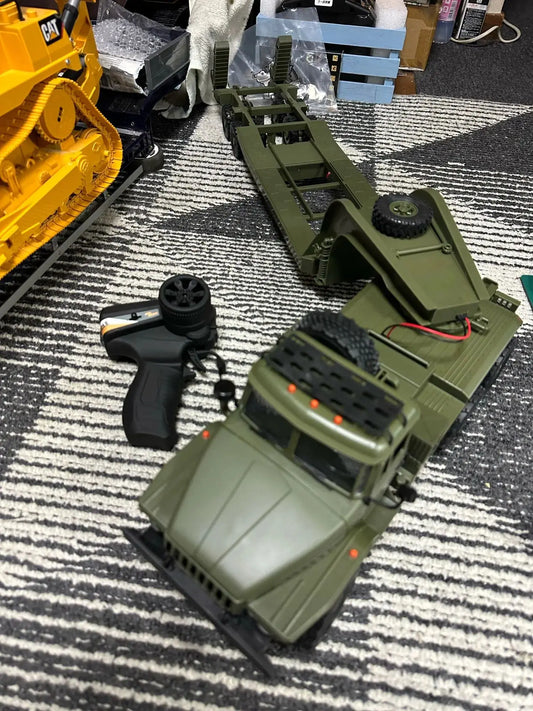 116 Scale Military Transport RC Truck With Trailer