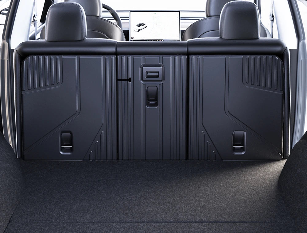 Rear Seat Backrest Protection Mat for Tesla Model Y Juniper 2021 2025 TPE Cargo Seat Cover