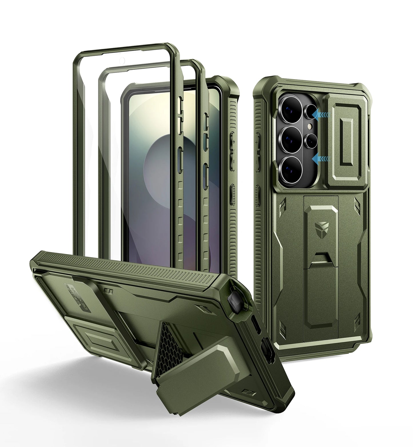 For Samsung Galaxy S26/S26 Plus/S26 Ultra 2026Case Full Body Shockproof Camera Cover &Built-in Screen Protector Kickstand
