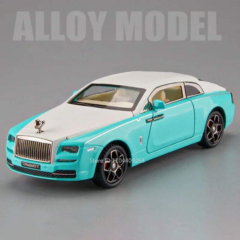 1:32 Scale Rolls-Royce Phantom 6x6 Wraith Car Model Toy Diecast Metal Alloy Off-Road Vehicle Models Sound Light Gifts