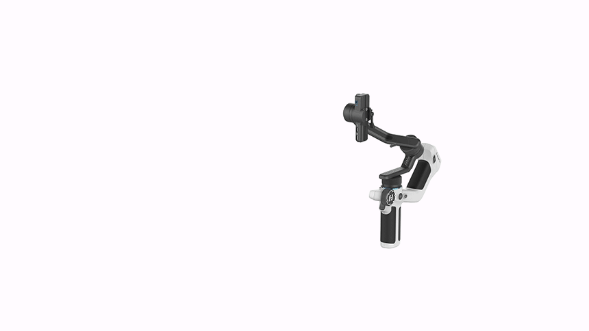 Mini 2 Handheld Gimbal 3-Axis Mirrorless & Action Camera Smartphone with AI tracker Magnetic Fill, 1.2kg Payload