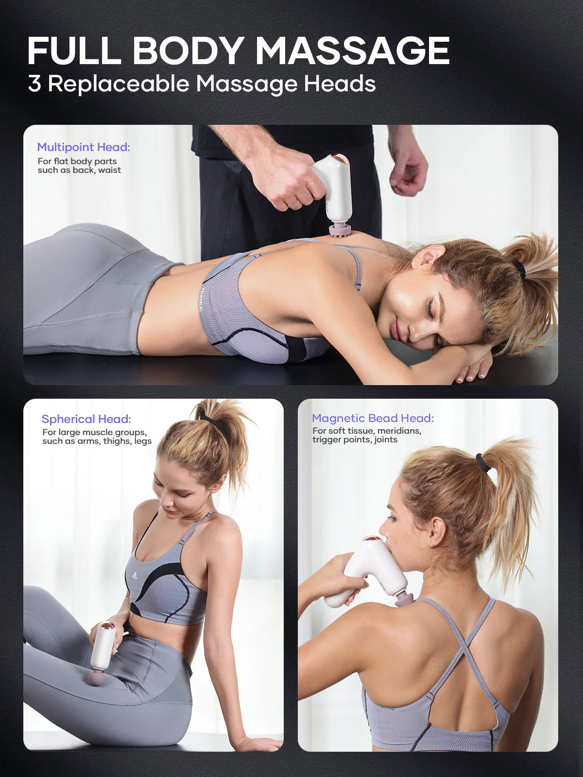 Breo Lucky 7 Massager  with Heat Muscle Low Noise Type-C