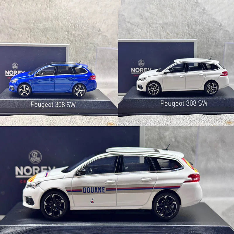 1 43 Scale Peugeot 308 SW 2018 Police Diecast Model Car
