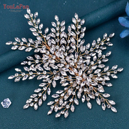 Rhinestone Bridal Headpiece Wedding Headwear Hair Accessories Woman Headband Jewelry Bride Headdresses for Party HP438