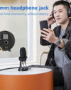 USB Condenser Recording Microphone BY-CM5 Tabletop Real-Time Studio Video Mic for PC iPhone Youtube Livestream Game Podcast