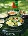 17PCS 22PCS Set Camping Stainless Steel Dinner Dish Durable Outdoor Cooking Picnic Tableware Soup Bowl Trip