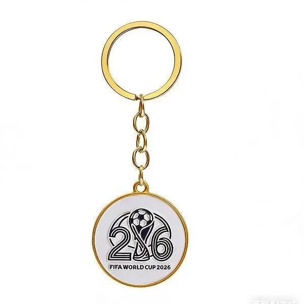 2026 World Cup Football Fan Metal Keychain Soccer Sports Souvenir