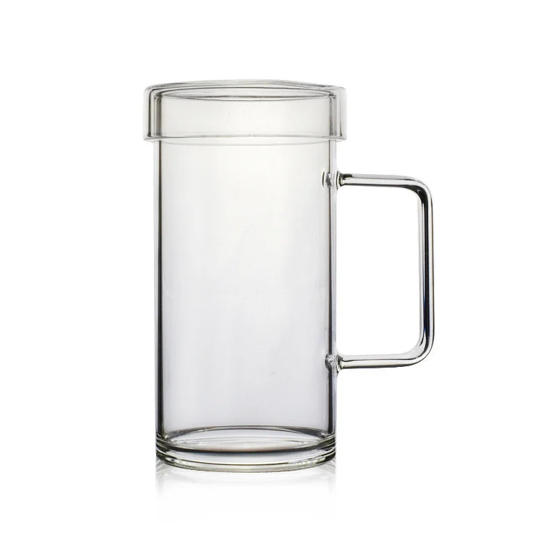 700ml Glass Coffee Mug Handmade Heat Resistance Clear Tea Milk Juice Cup Water Beer Drinking Mug Office Drinkware