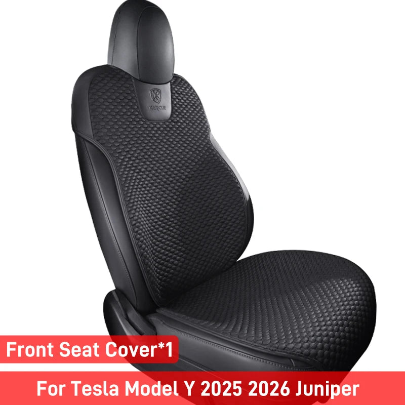 For Tesla Model 3 Model Y 2024 2025 Car Seat Cover Ice Silk Seat Cushion For M3 MY 2023 2022 Summer Seat Cover Juniper Highland