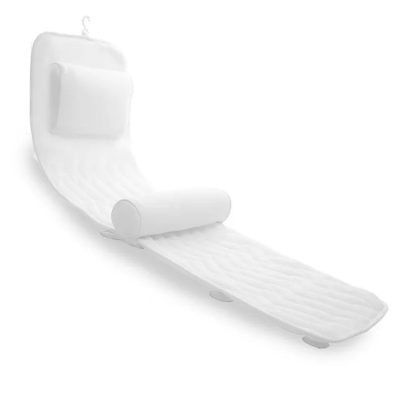 Full Body Bath Pillow Non-slip Bathtub Cushion Bath Tub Headrest Waist Pillow Breathable Bath Mat For Any Tub