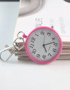 Moveable Pointer Watch Keychain for Women Men Trendy Electronic Clock Key Chain Child Gift Car Key Ring Accessories